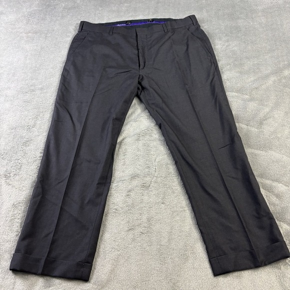 Ralph Lauren Pants Mens 36 Purple Label Made in Italy Wool Gray Dressy Formal